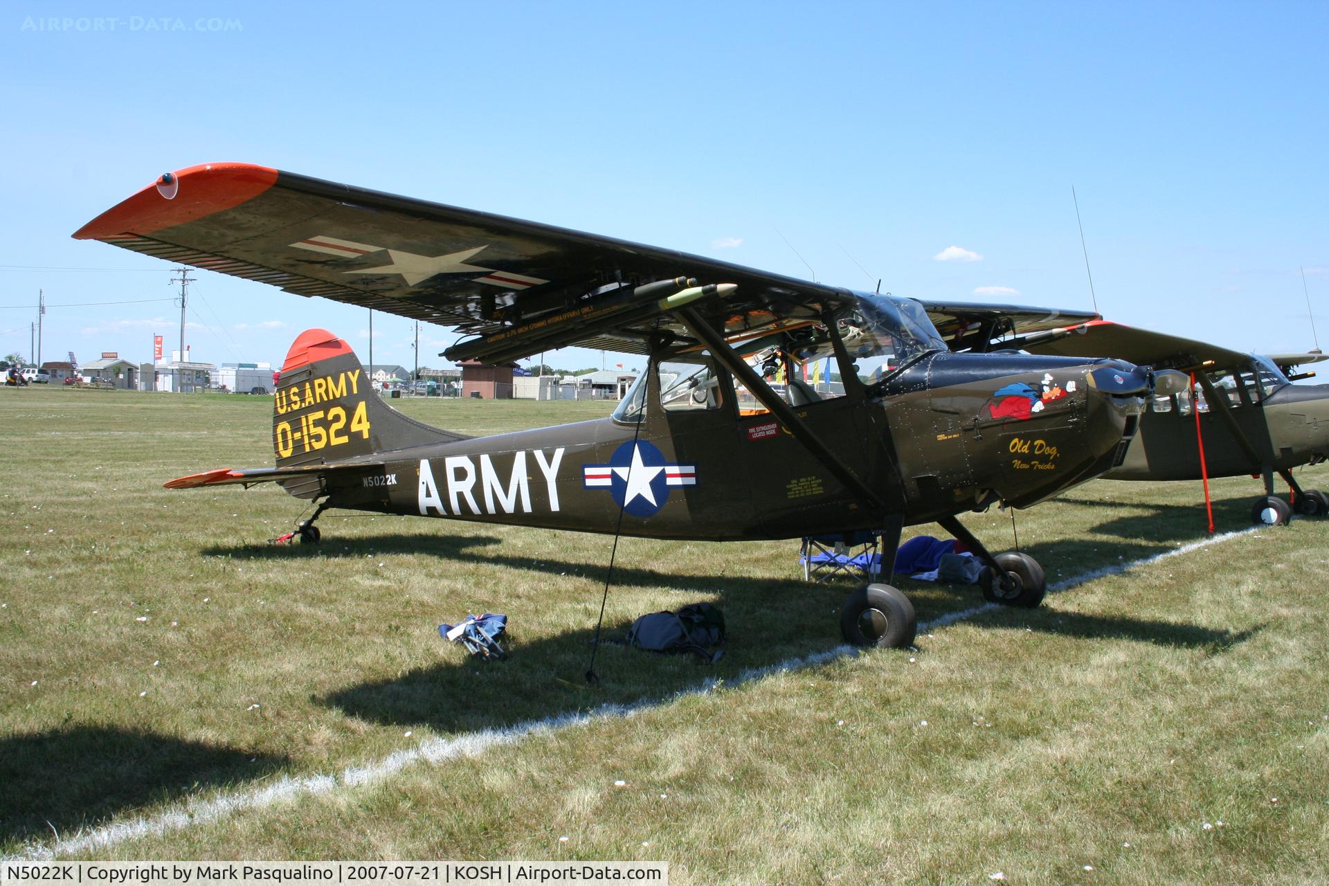 N5022K, 1951 Cessna L-19A Bird Dog C/N 21198, Cessna L-19A