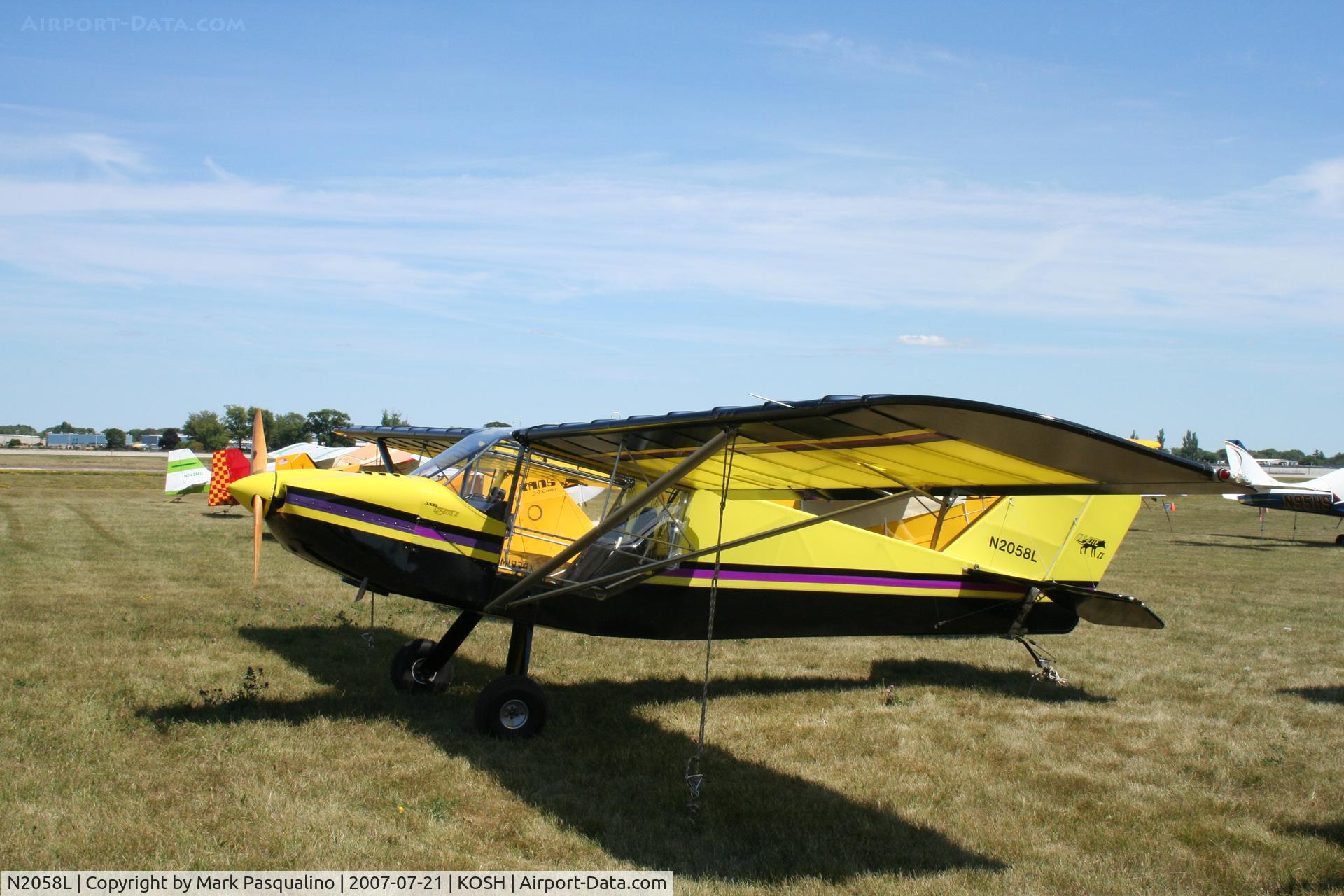 N2058L, 2003 Rans S-6ES Coyote II C/N 05011415ES, Rans S-6ES