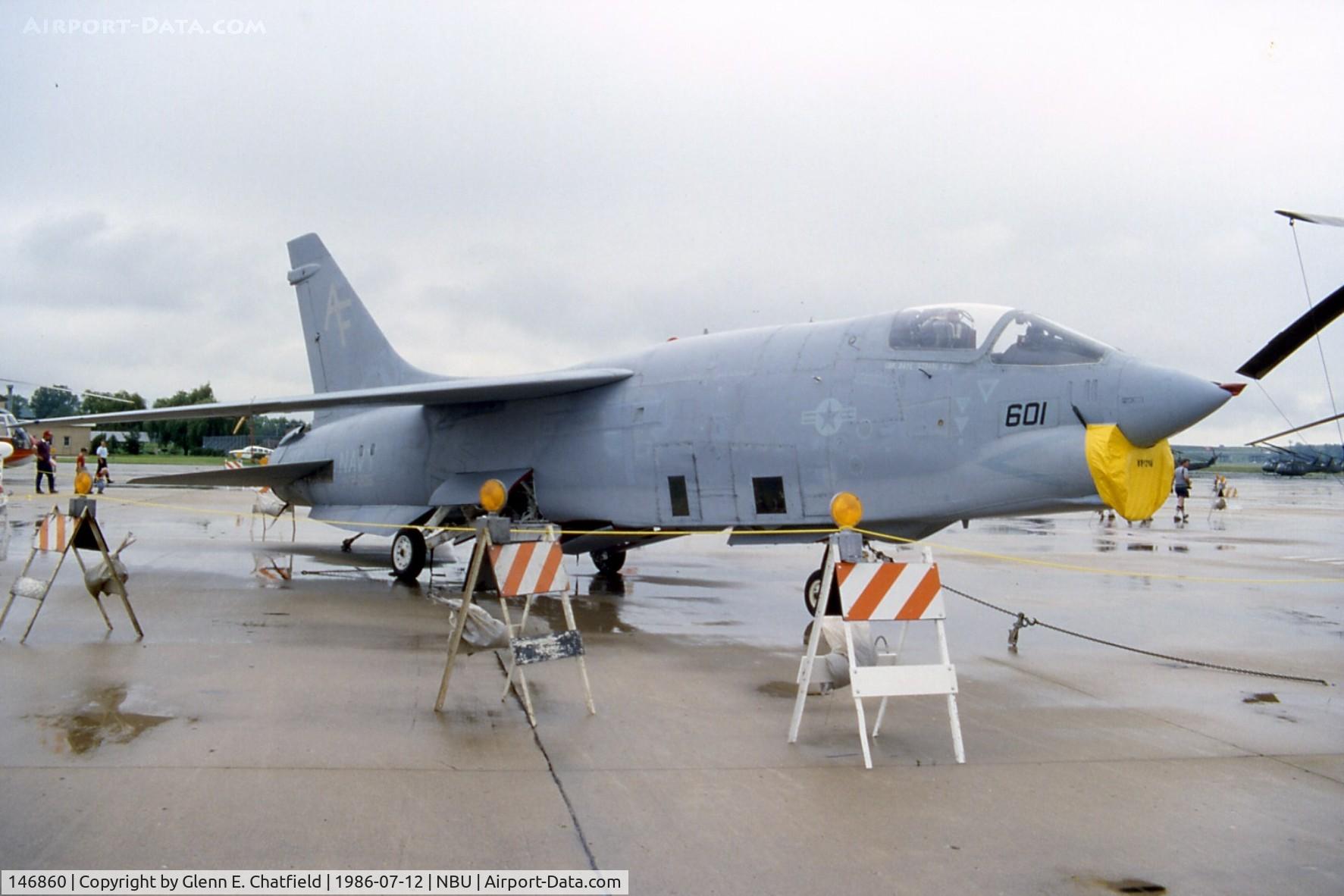 146860, Vought RF-8G Crusader C/N 632, RF-8G at the open house. Last operational F-8 in the Navy.  Now at the National Air & Space Museum