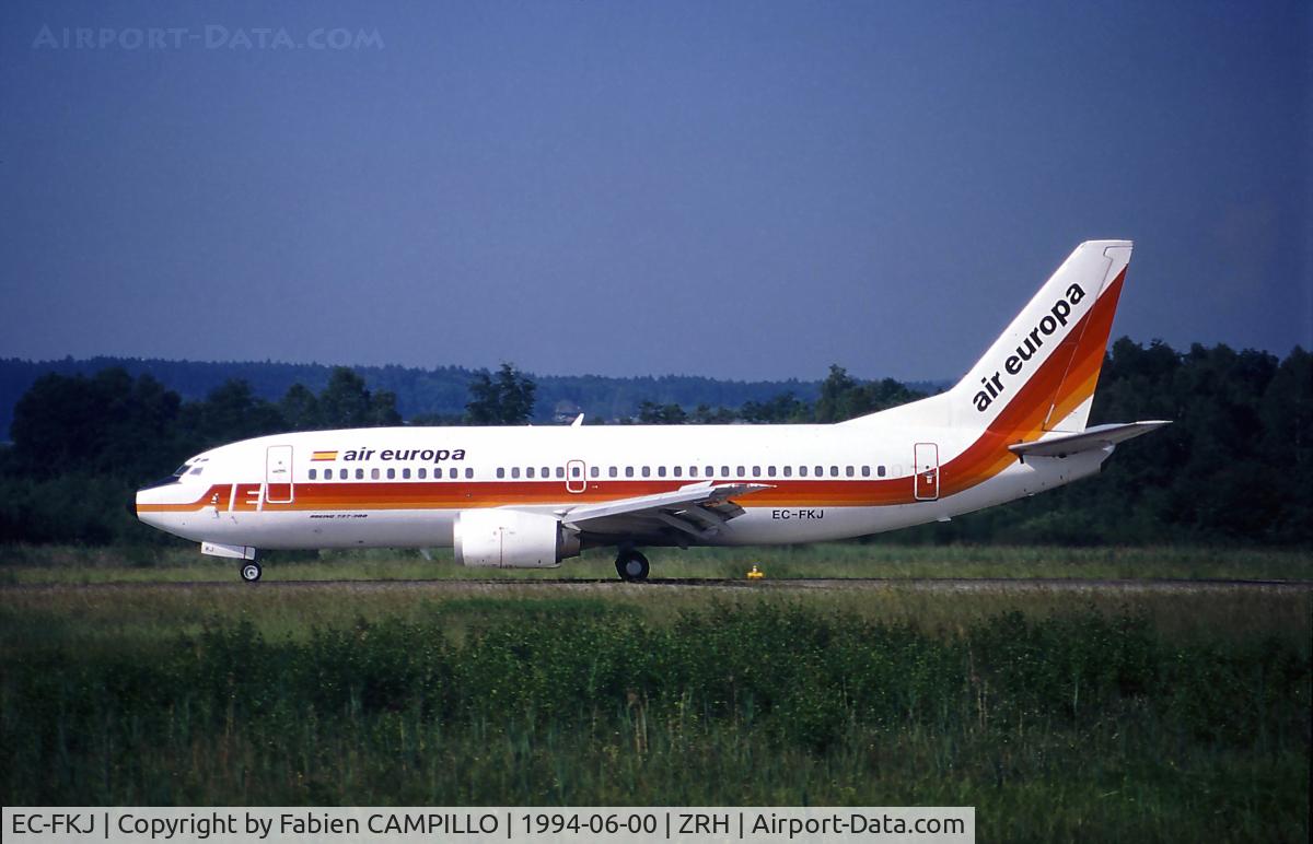 EC-FKJ, 1987 Boeing 737-3Y0 C/N 23749, Air Europa