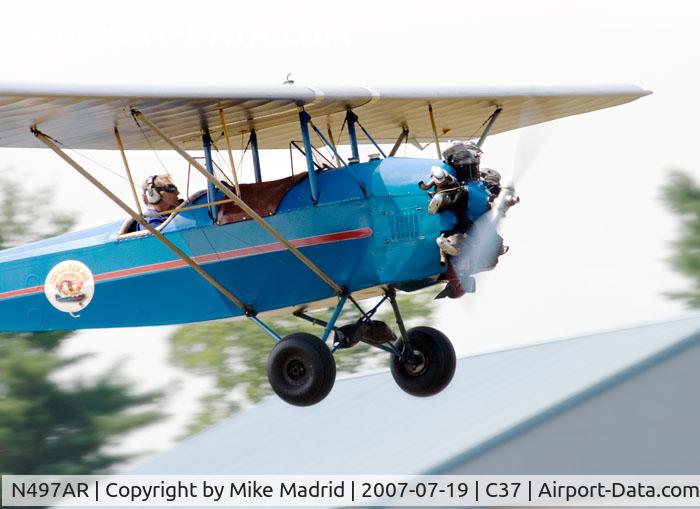 N497AR, 1999 Pietenpol Air Camper C/N LCF2, On final Brodhead 2007