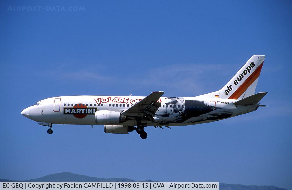EC-GEQ, 1987 Boeing 737-3Y0 C/N 23750, Air Europa Martini