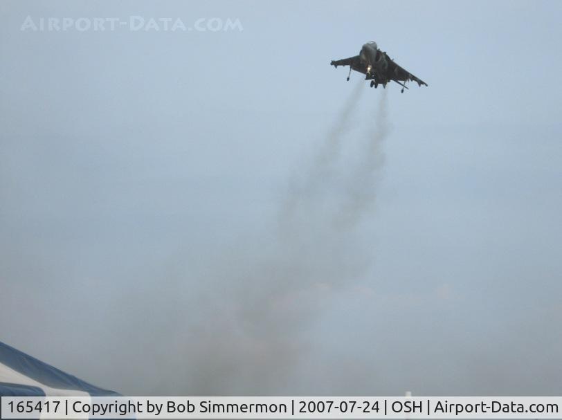 165417, Boeing AV-8B+(R)-26-MC Harrier II Plus C/N B289, Italian AF Harrier hovering at Airventure '07