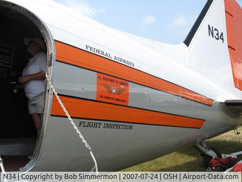 N34, 1945 Douglas R4D-7 C/N 33359, Retired FAA inspection aircraft