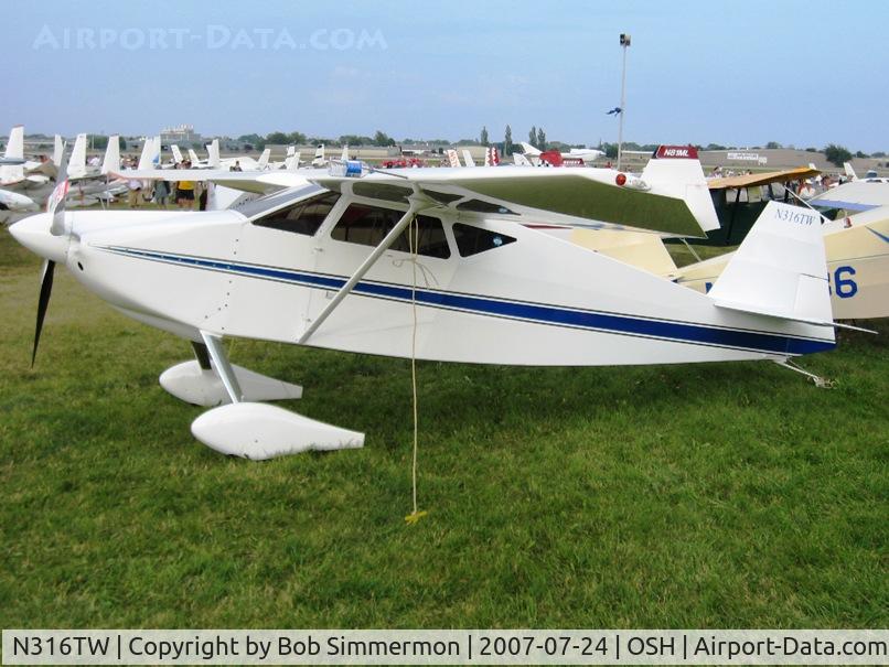 N316TW, 2006 Wittman W-10 Tailwind C/N 1206JR, Airventure '07