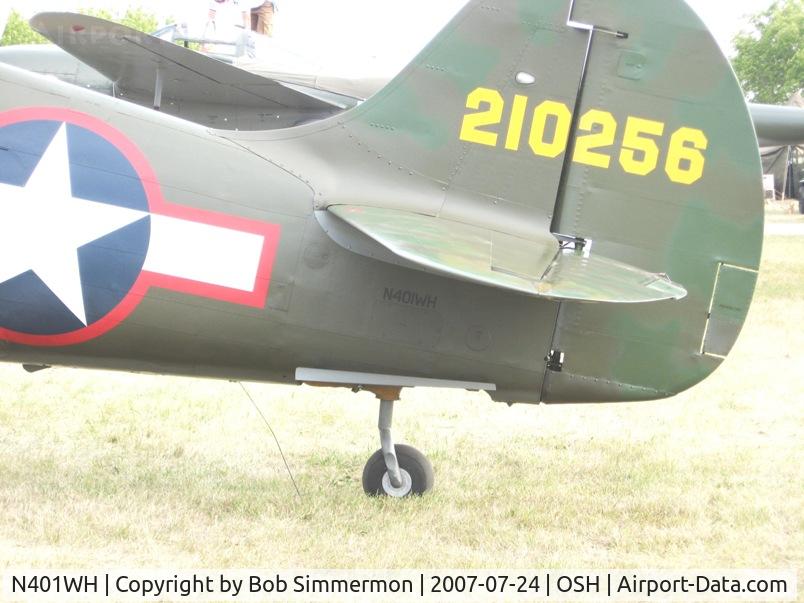 N401WH, 1942 Curtiss P-40K Warhawk C/N 42-10256, Airventure '07