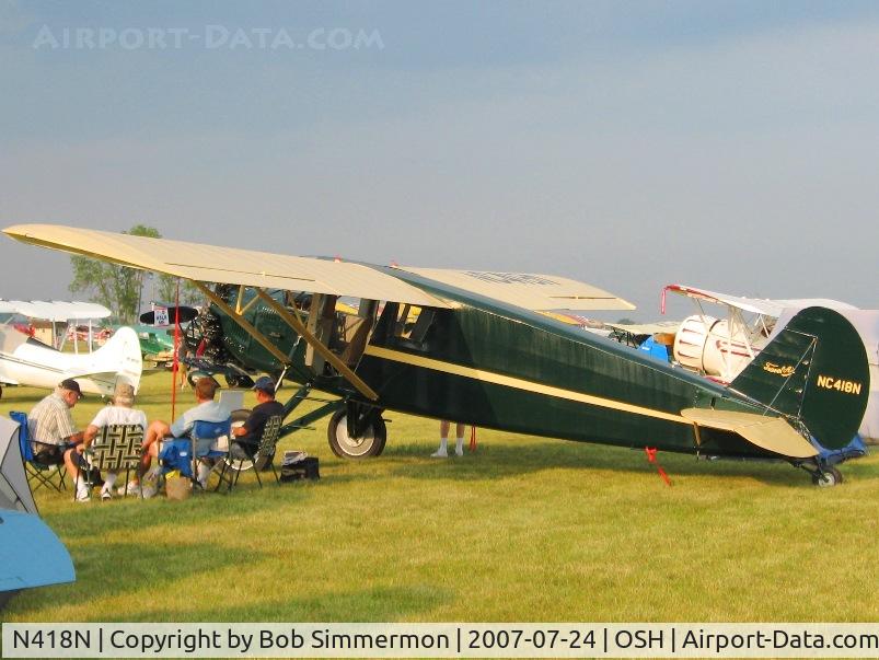 N418N, 1929 Travel Air 10-D C/N 10-2011, Airventure '07
