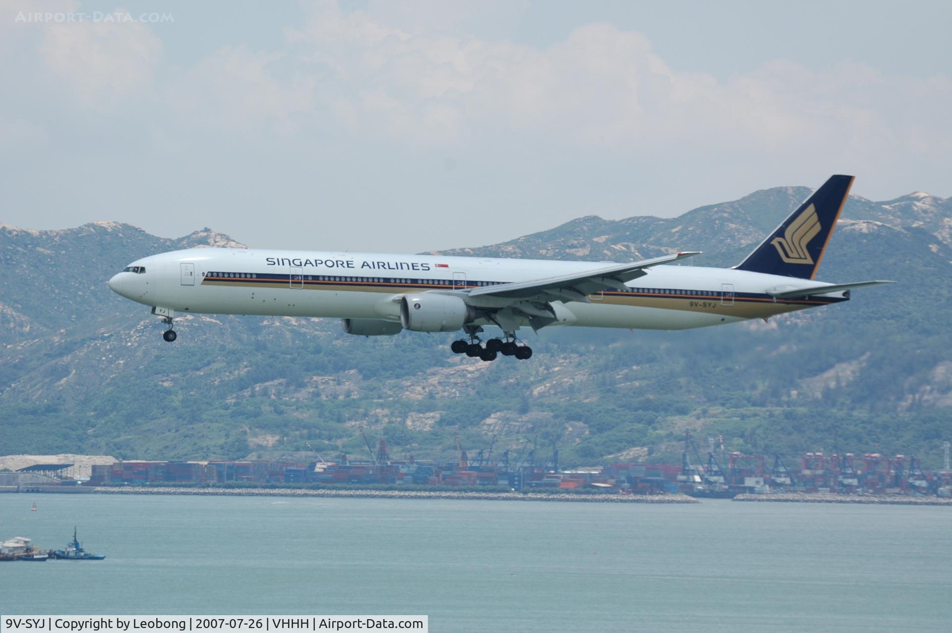 9V-SYJ, 2005 Boeing 777-312 C/N 33374, Singapore Airlines