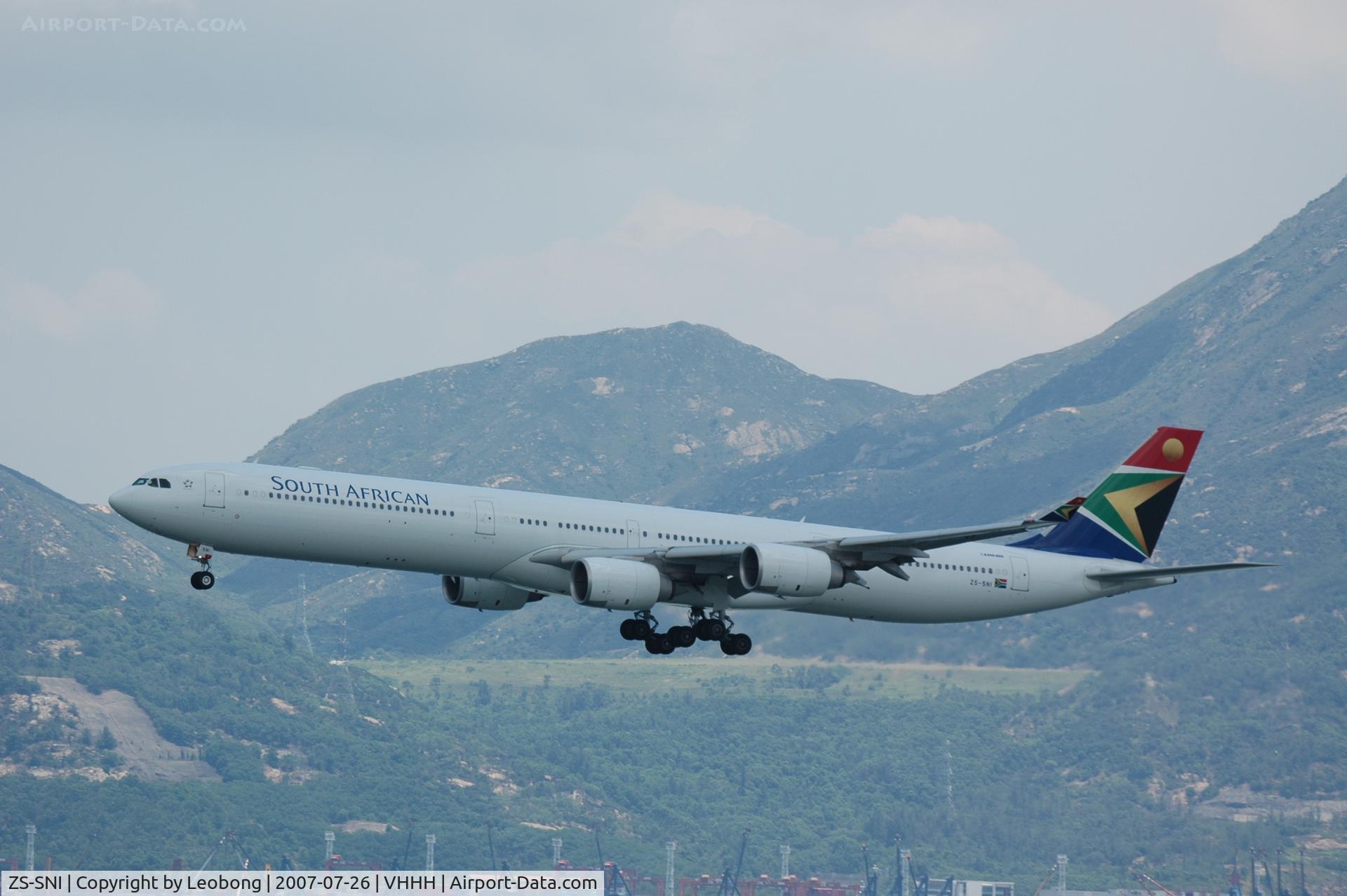 ZS-SNI, 2005 Airbus A340-642 C/N 630, South African