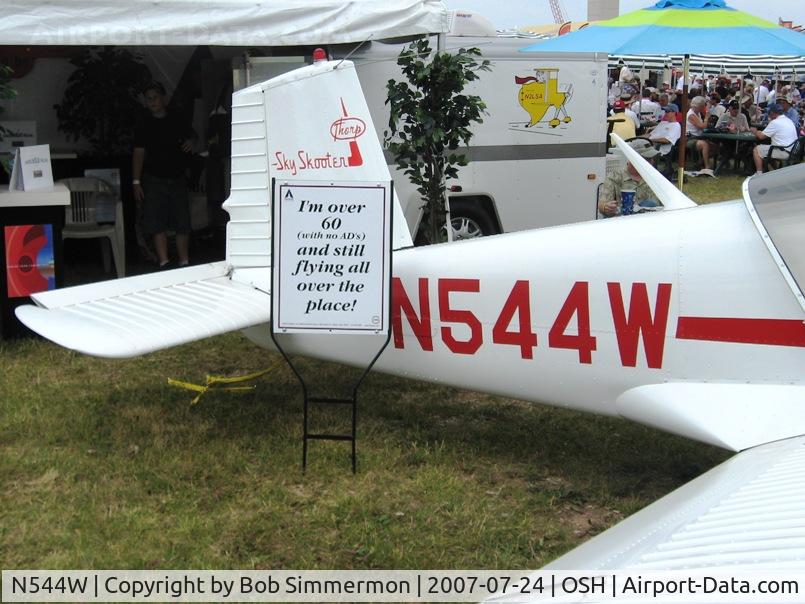 N544W, 1946 Thorp T-211 Sky Skooter C/N 1, Airventure '07