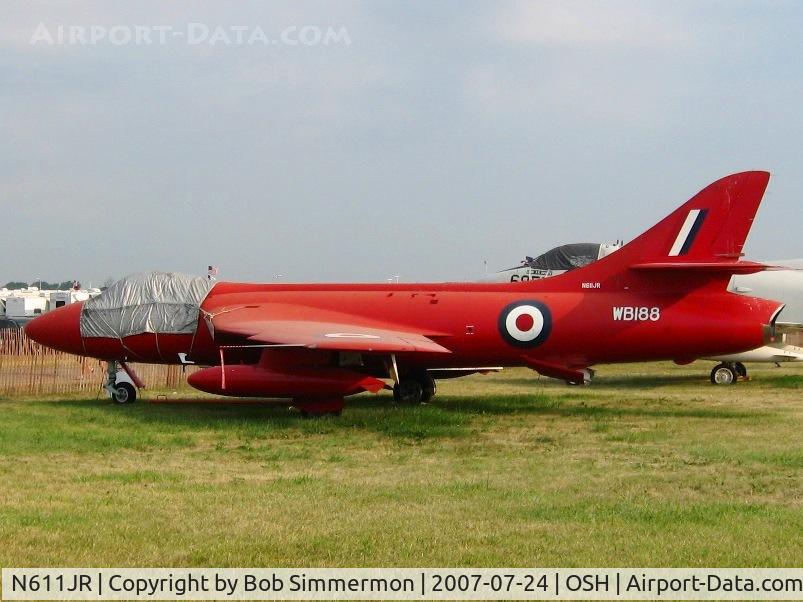 N611JR, 1956 Hawker Hunter F.51 C/N 41H/680277, Airventure '07