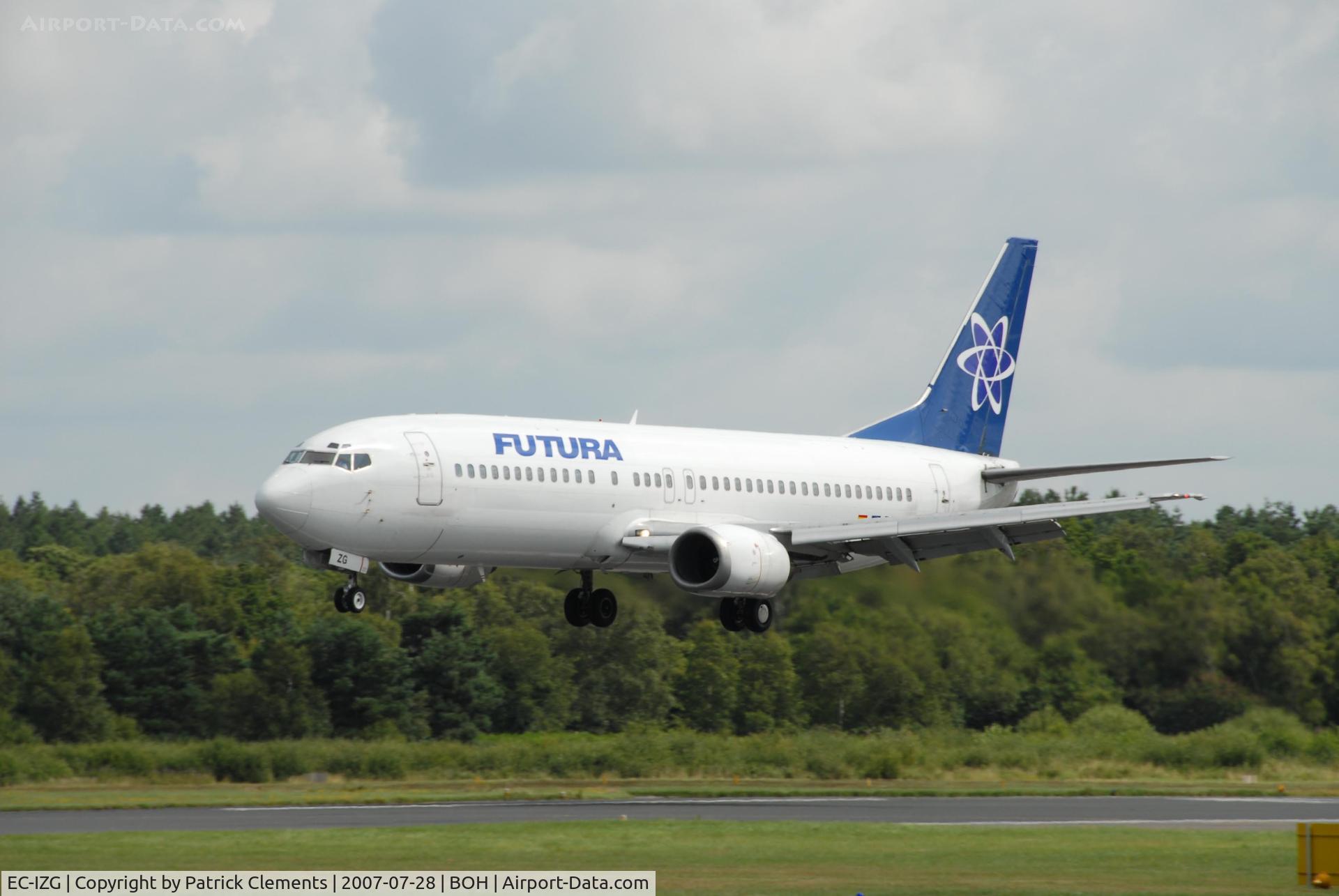 EC-IZG, 1994 Boeing 737-46J C/N 27213, FUTURRA 737 LANDING BOH FROM PALMA