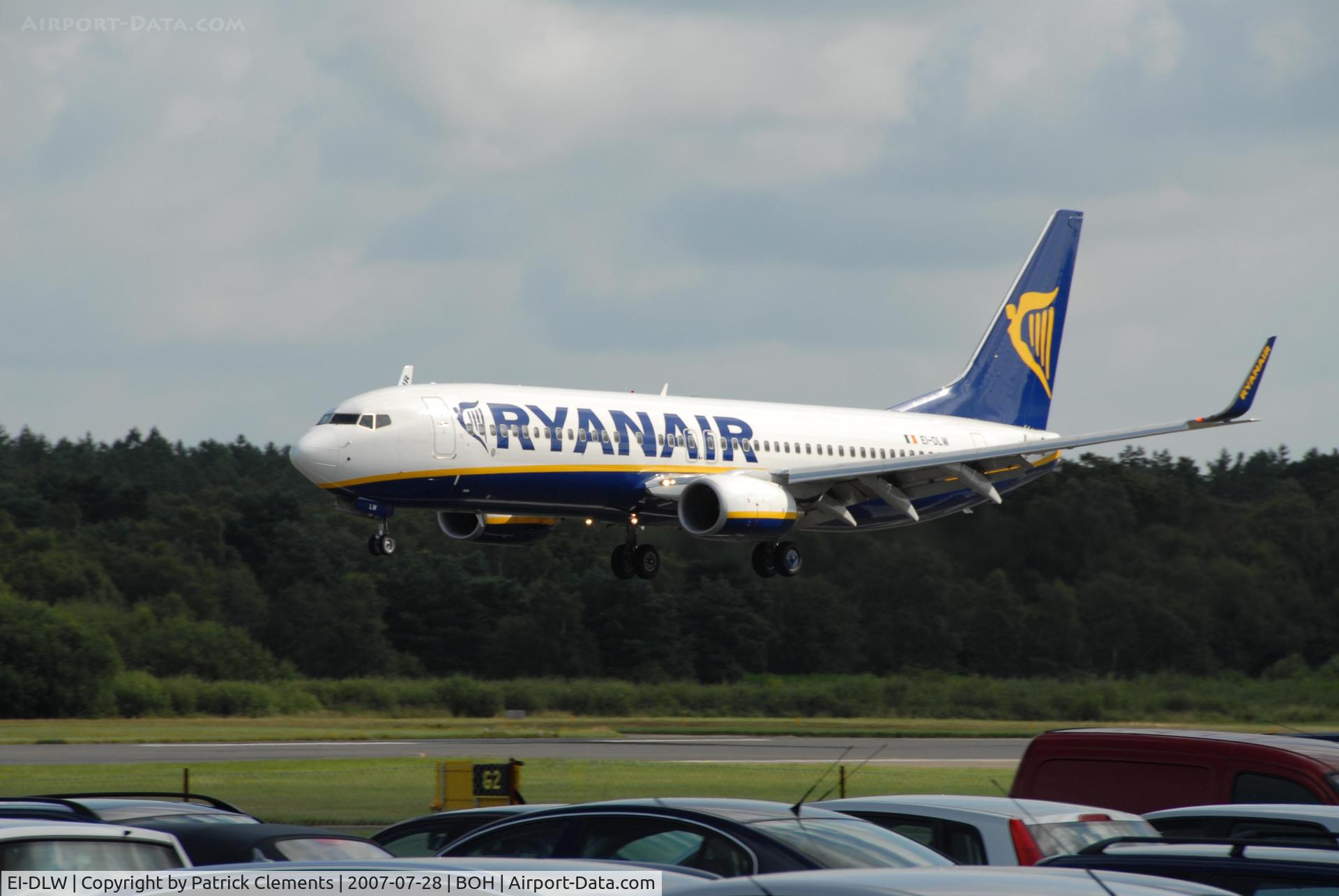 EI-DLW, 2006 Boeing 737-8AS C/N 33599, RYANAIR LANDING 26 BOH