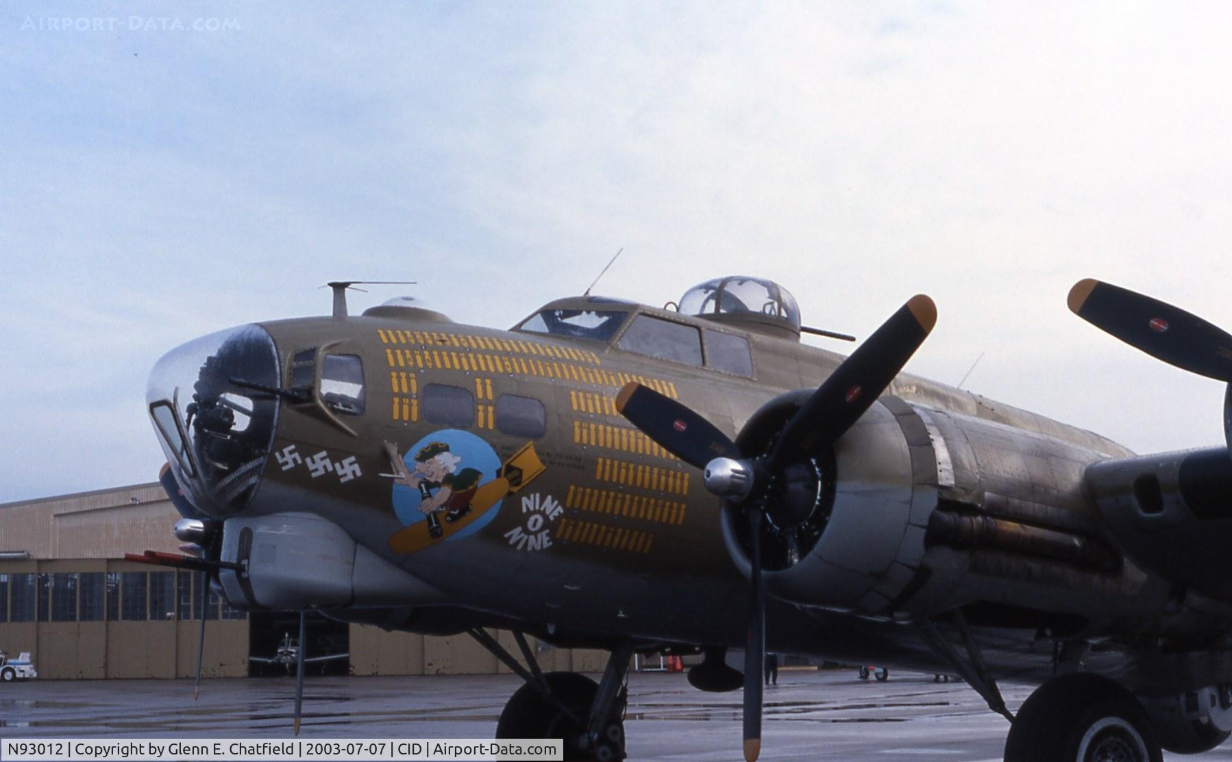 N93012, 1944 Boeing B-17G-30-BO Flying Fortress C/N 32264, In town for display
