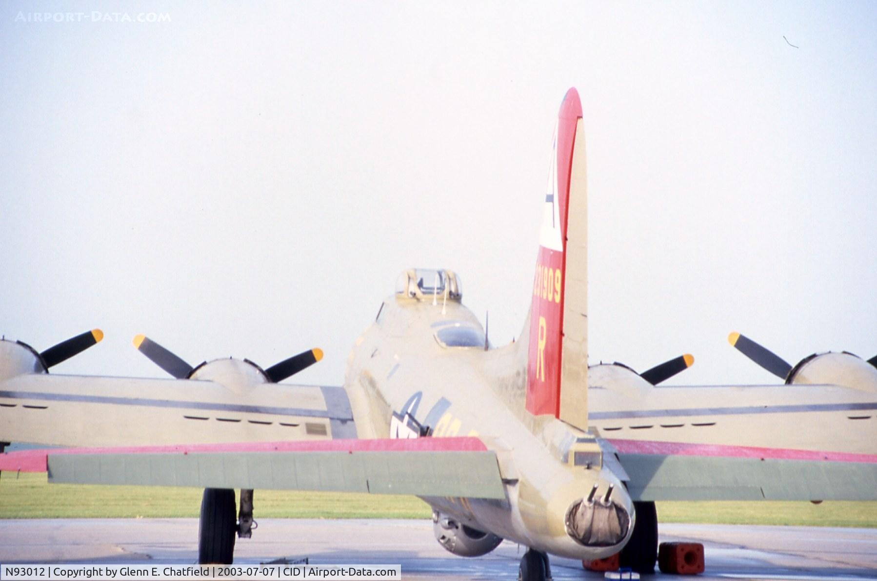 N93012, 1944 Boeing B-17G-30-BO Flying Fortress C/N 32264, In town for display