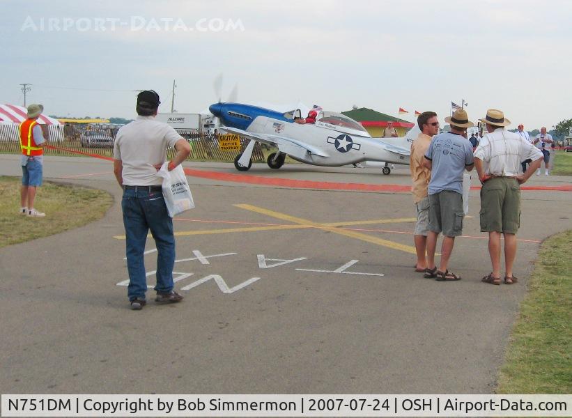 N751DM, 1997 Stewart 51 S-51D Mustang C/N 105, Airventure '07