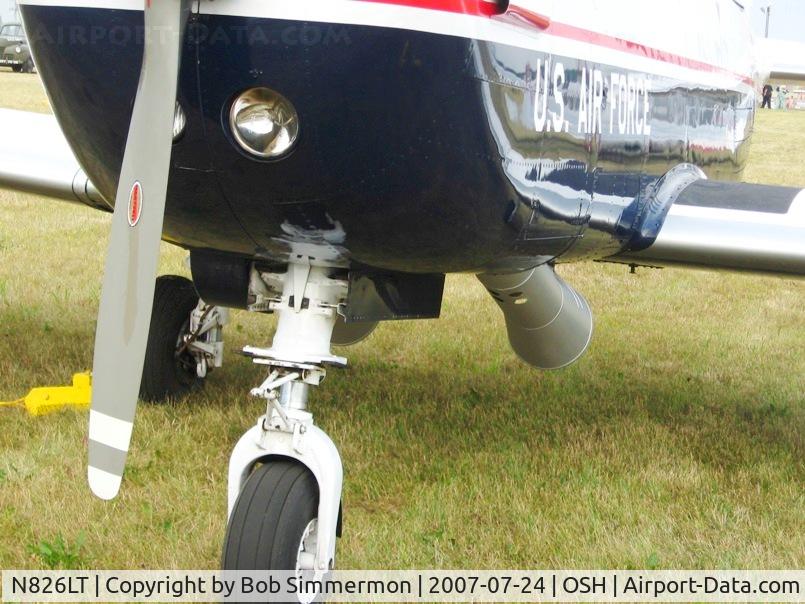 N826LT, 1955 Pilatus P3 C/N A-826, Airventure '07.  Now THAT's a tailpipe.