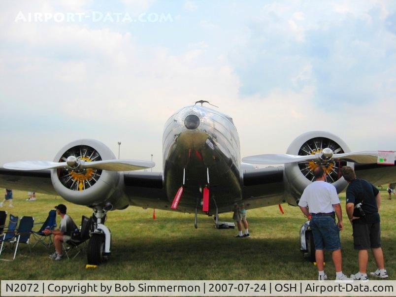 N2072, 1936 Lockheed 12A Electra Junior C/N 1208, Airventure '07