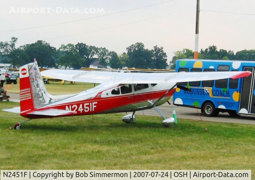 N2451F, 1965 Cessna 180H Skywagon C/N 18051652, Airventure '07