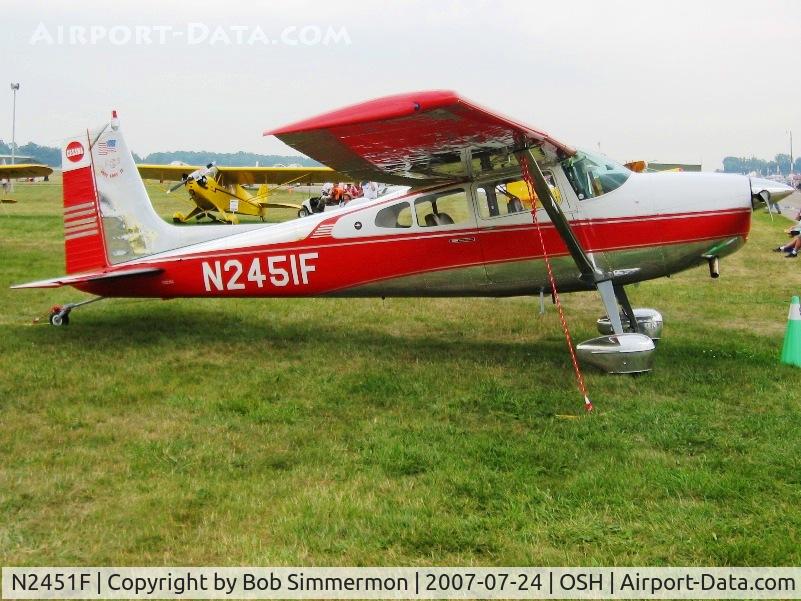N2451F, 1965 Cessna 180H Skywagon C/N 18051652, Airventure '07