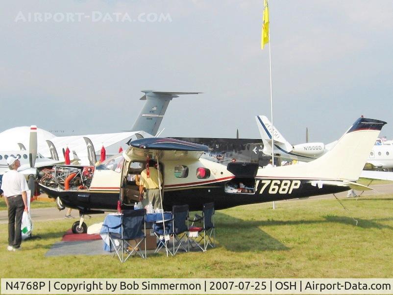 N4768P, 1978 Cessna P210N Pressurised Centurion C/N P21000101, Airventure '07.  Roll Royce turbine powered P210