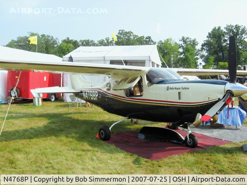 N4768P, 1978 Cessna P210N Pressurised Centurion C/N P21000101, Airventure '07.  Roll Royce turbine powered P210