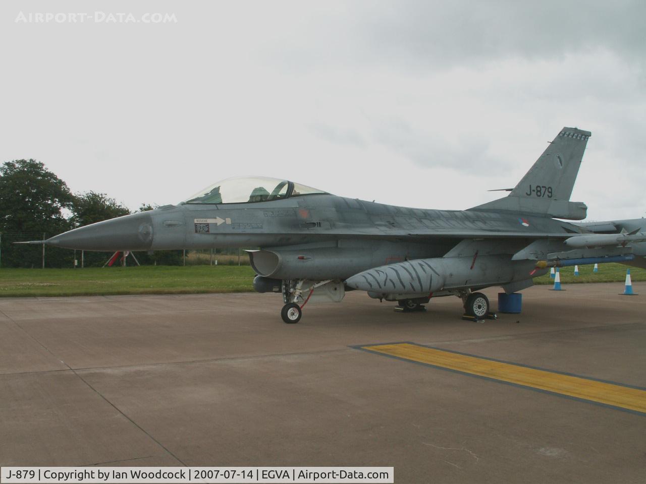J-879, Fokker F-16A Fighting Falcon C/N 6D-96, F-16AM/332 Sqn Netherlands AF/RIAT Fairford