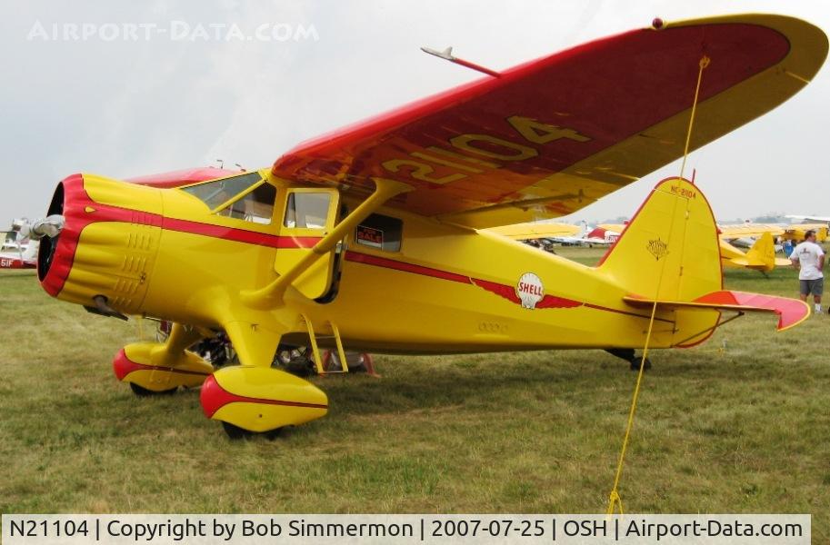N21104, 1938 Stinson SR-10J Reliant C/N 5830, Airventure '07
