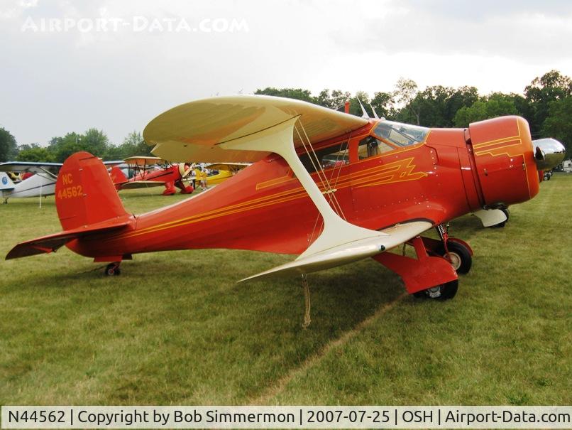 N44562, 1944 Beech D17S Staggerwing C/N 6923, Airventure '07