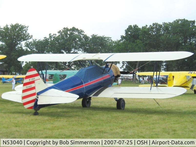 N53040, 1941 Boeing A75N1(PT17) C/N 75-799, Airventure '07