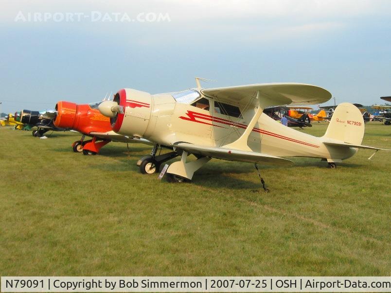N79091, 1941 Beech D17S Staggerwing C/N 1020, Airventure '07