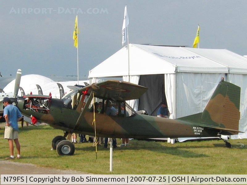 N79FS, 1979 SIAI-Marchetti SM-1019A C/N 066A, Airventure '07.  S/N 066 served time in the Italian Air Force
