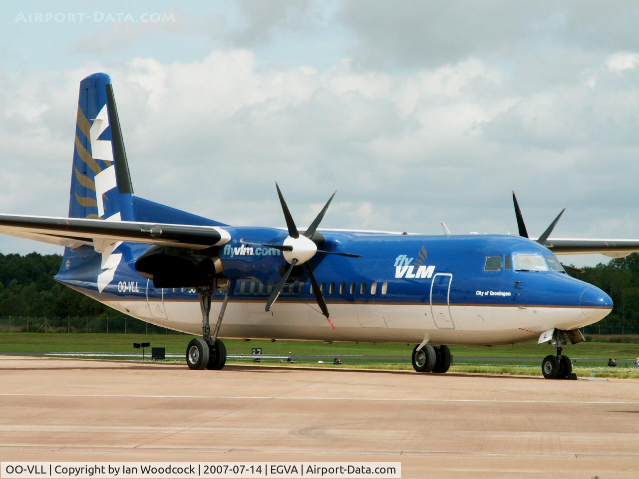 OO-VLL, 1989 Fokker 50 C/N 20144, Fokker 50/VLM/RIAT Fairford