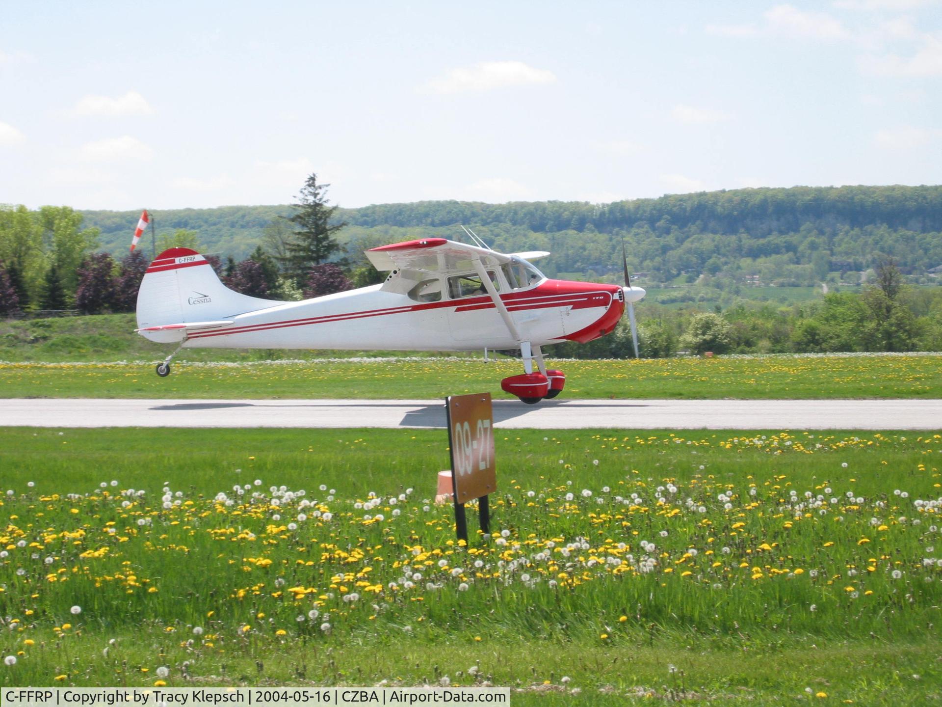 C-FFRP, 1952 Cessna 170B C/N 25230, Landing CZBA