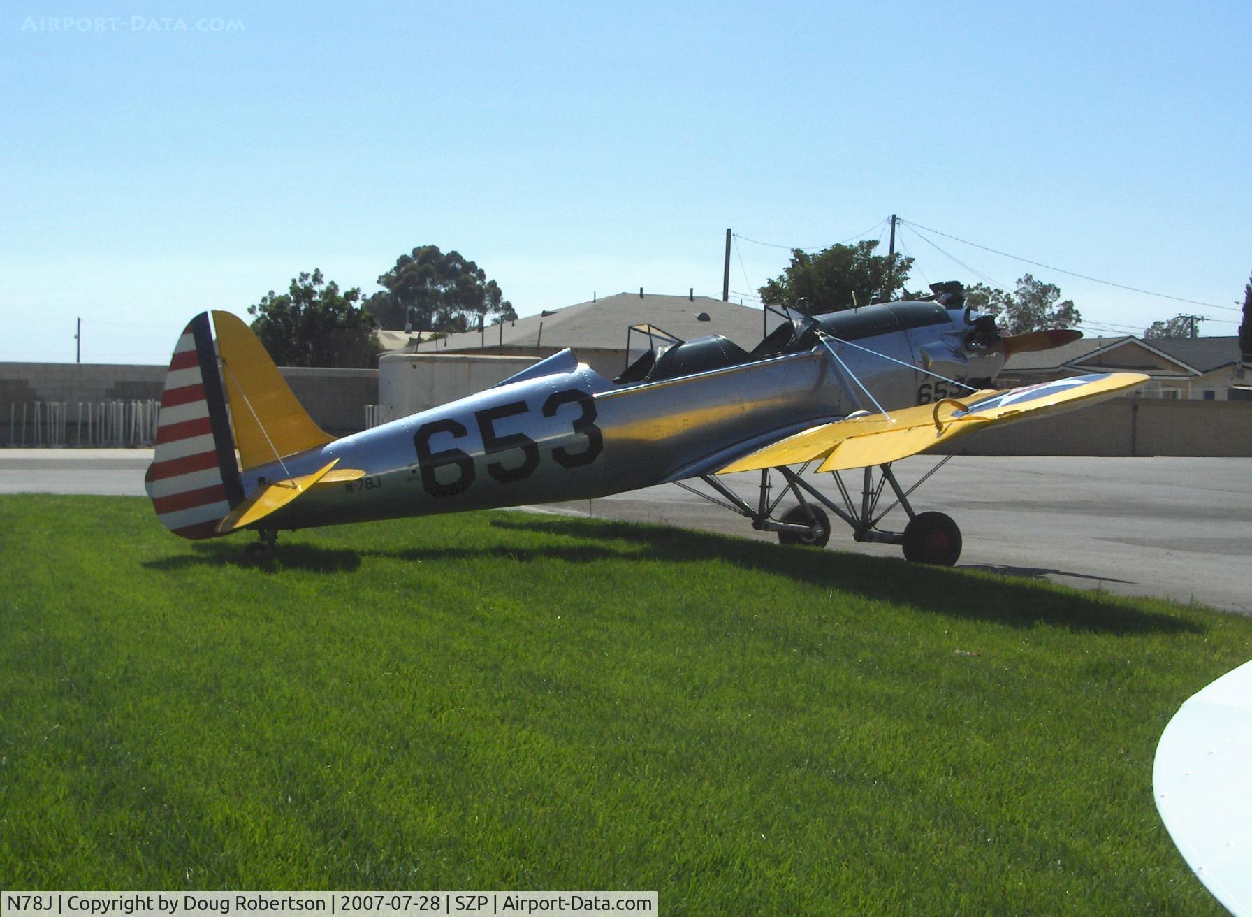 N78J, 1942 Ryan Aeronautical ST3KR C/N 1682, 1942 Ryan ST3KR as PT-22, Kinner R-5 160 Hp radial