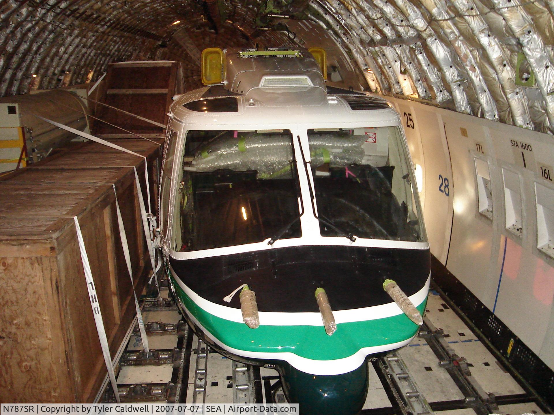 N787SR, 1993 Bell 214ST C/N 28176, Inside EIA cargo 747 en route to Clark Philippines