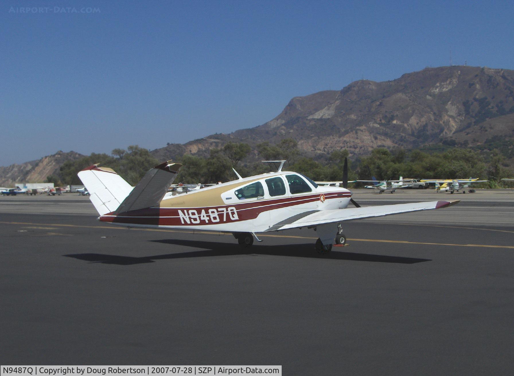 N9487Q, 1972 Beech V35B Bonanza C/N D-9333, 1972 Beech V35B BONANZA, Continental IO-520-B 285 Hp