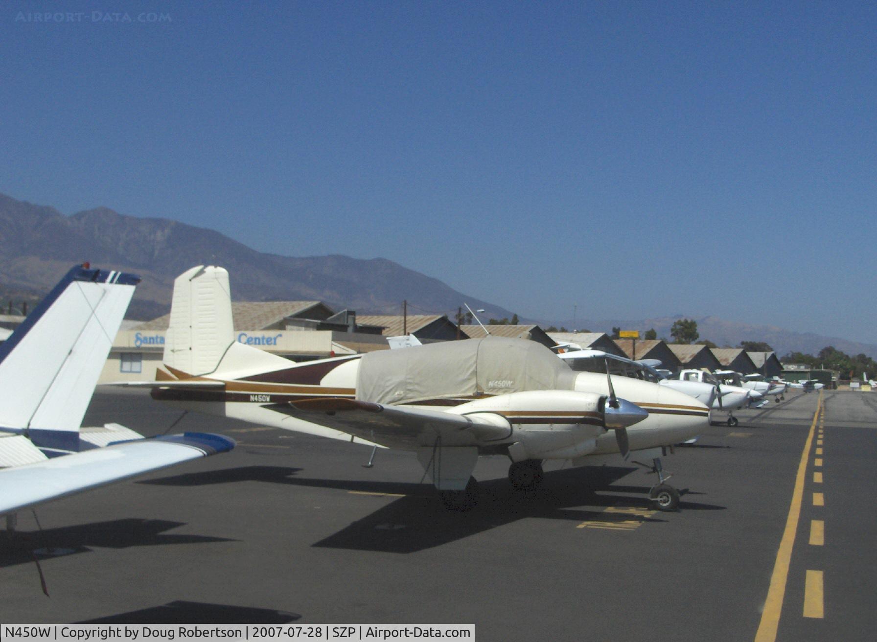 N450W, 1958 Beech 95 C/N TD-87, 1958 Beech 95 TRAVEL AIR, two Lycoming O&VO-360 180 Hp each