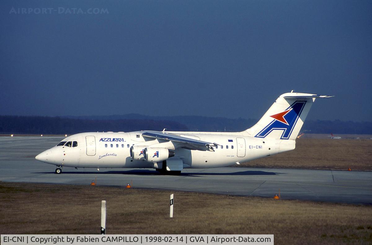 EI-CNI, 1996 British Aerospace Avro 146-RJ85 C/N E2299, Azzura Air