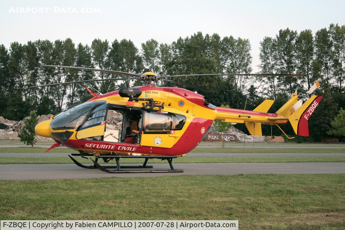 F-ZBQE, Eurocopter-Kawasaki EC-145 (BK-117C-2) C/N 9062, Off Airport, Bourgoin Jallieu, France