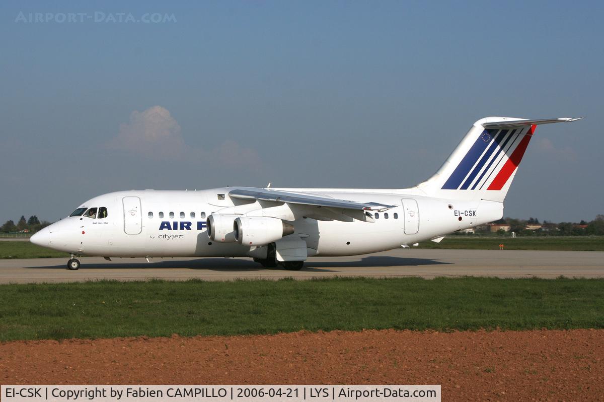 EI-CSK, 1986 British Aerospace BAe.146-200 C/N E2062, Air France by Cityjet