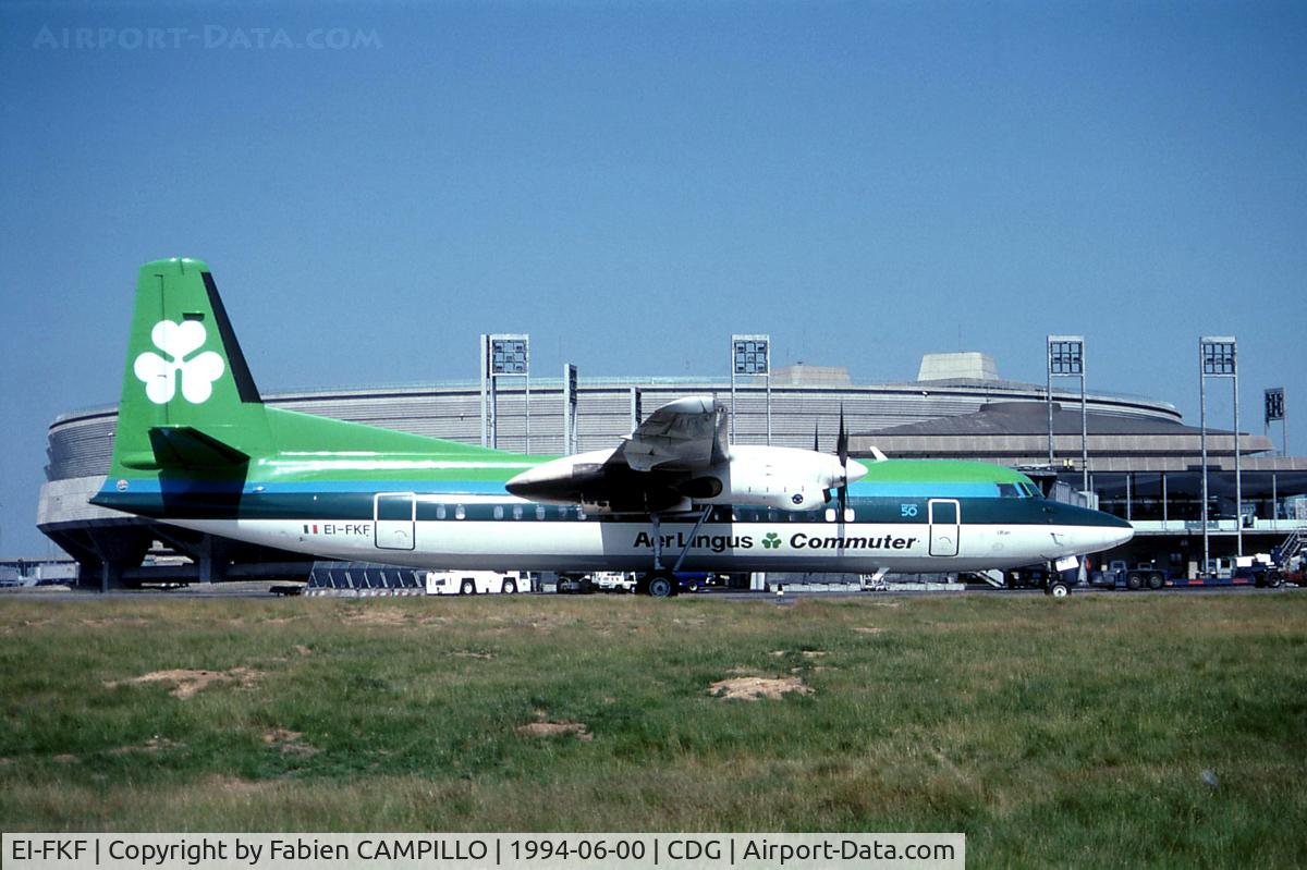 EI-FKF, 1991 Fokker 50 C/N 20209, Air Lingus Commuter