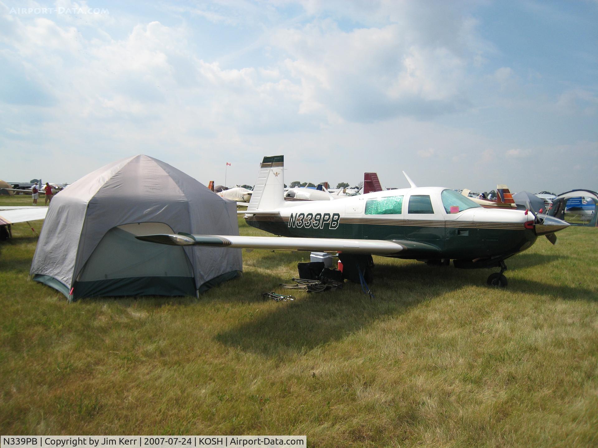 N339PB, 1981 Mooney M20J 201 C/N 24-1221, EAA AirVenture Oshkosh 2007