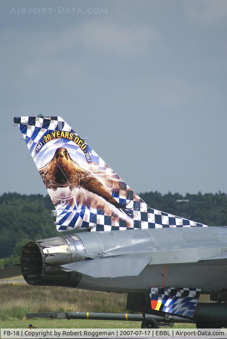 FB-18, General Dynamics F-16BM Fighting Falcon C/N 6J-18, 20 years OCU.(Operational Conversion Unit)