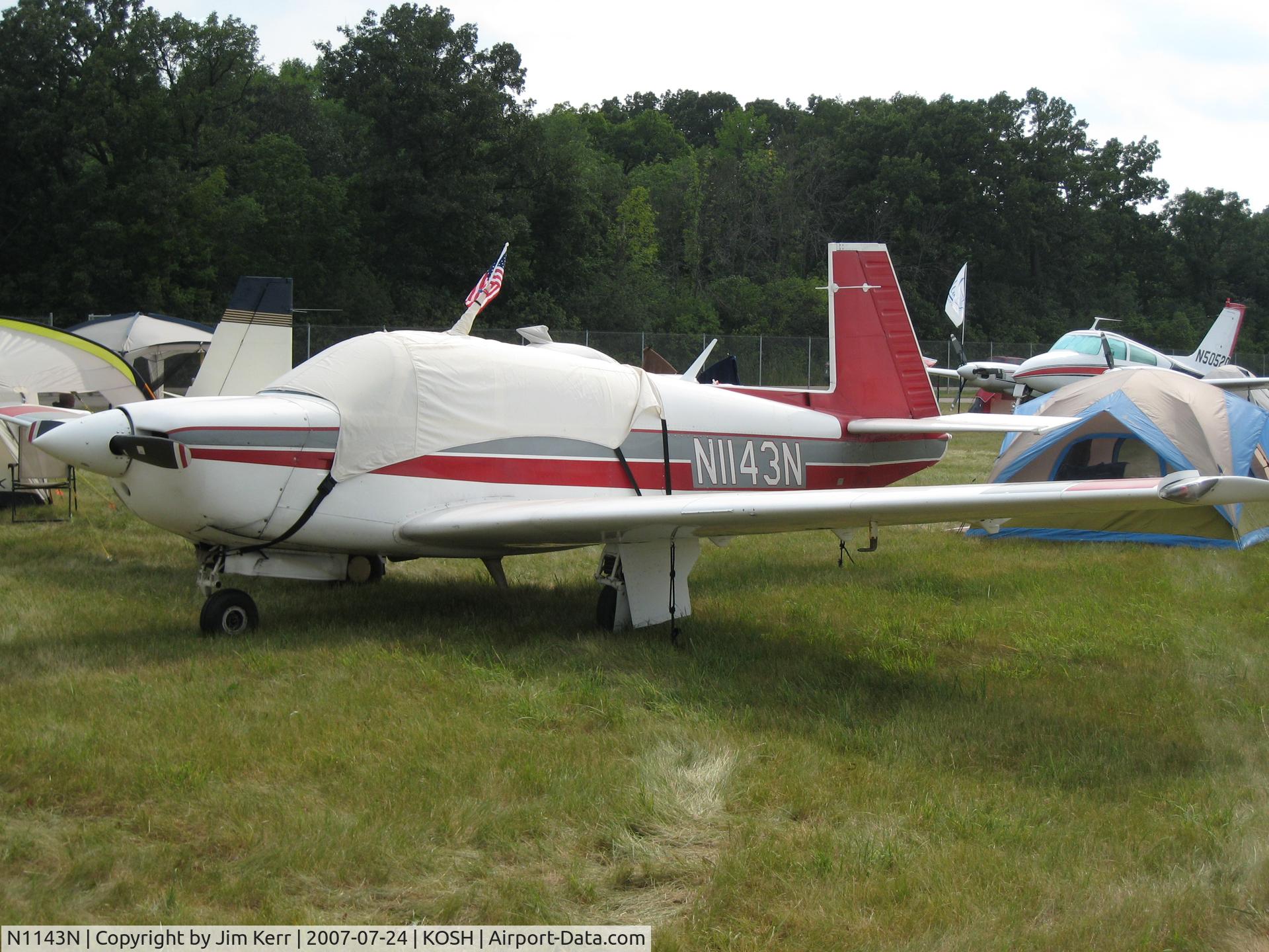 N1143N, 1981 Mooney M20J 201 C/N 24-1183, EAA AirVenture Oshkosh 2007