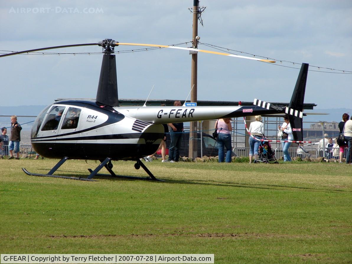 G-FEAR, 2007 Robinson R44 Raven II C/N 11610, at Helidays 2007 at Weston-Super-Mare , UK
