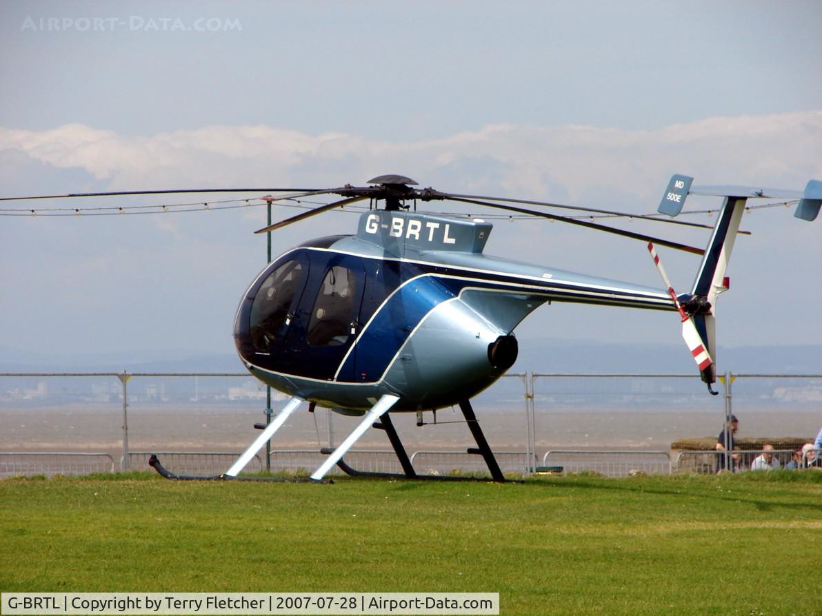 G-BRTL, 1989 McDonnell Douglas MD-500E (369E) C/N 0356E, at Helidays 2007 at Weston-Super-Mare , UK