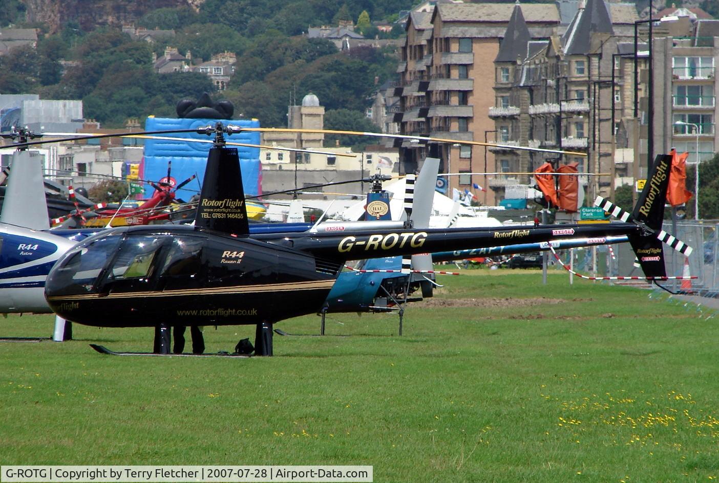 G-ROTG, 2006 Robinson R44 II C/N 11573, at Helidays 2007 at Weston-Super-Mare , UK