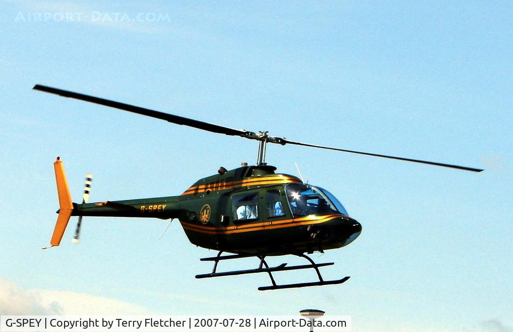 G-SPEY, 1981 Agusta AB-206B JetRanger II C/N 8608, at Helidays 2007 at Weston-Super-Mare , UK