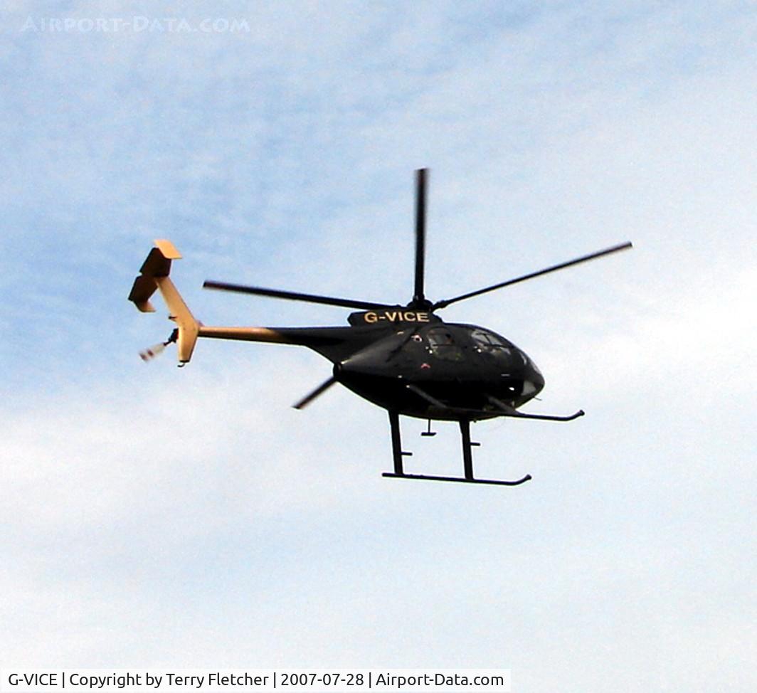 G-VICE, 1989 McDonnell Douglas MD-500E (369E) C/N 0365E, at Helidays 2007 at Weston-Super-Mare , UK